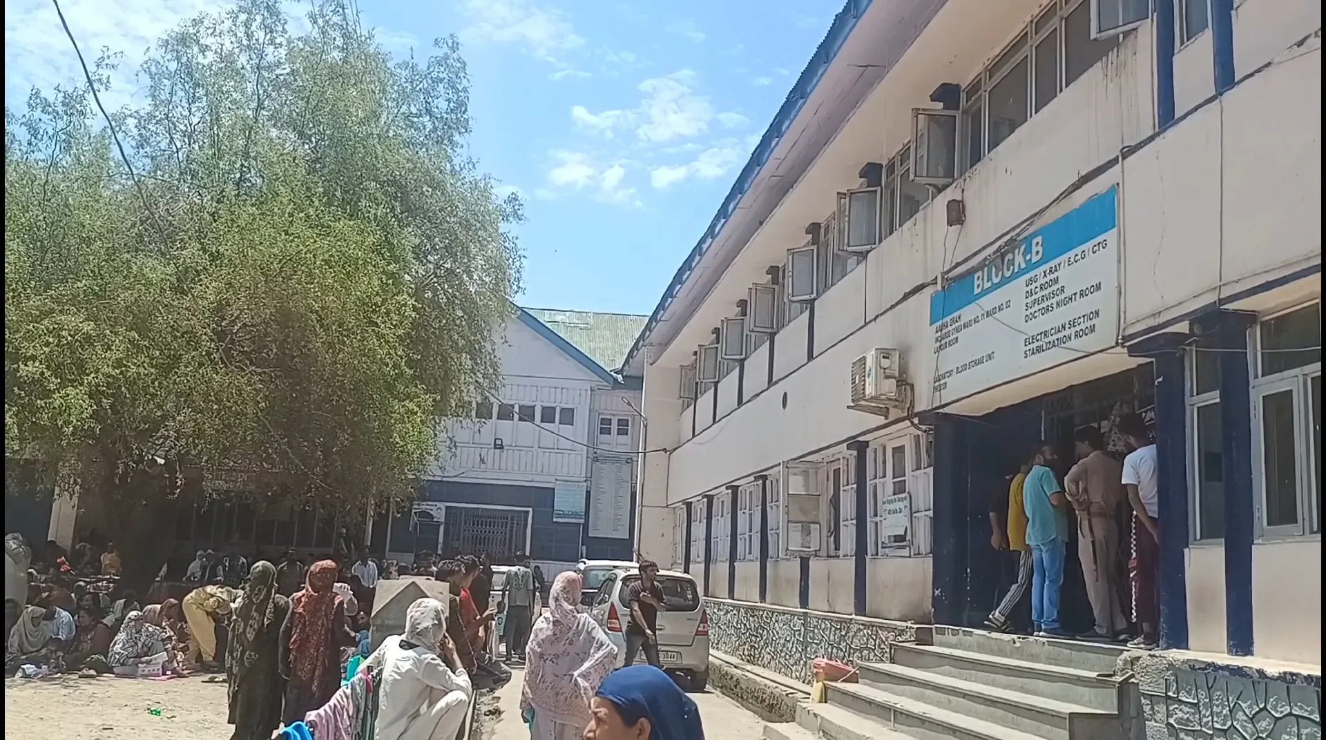 Crumbling Healthcare Anantnag's Maternity and childcare hospital in a